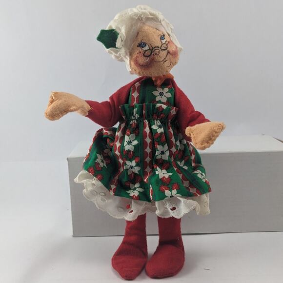 ANNALEE Christmas Mobilitee Mr. & Mrs. Clause Dolls Vintage 1963/1971 8" - Picture 6 of 10
